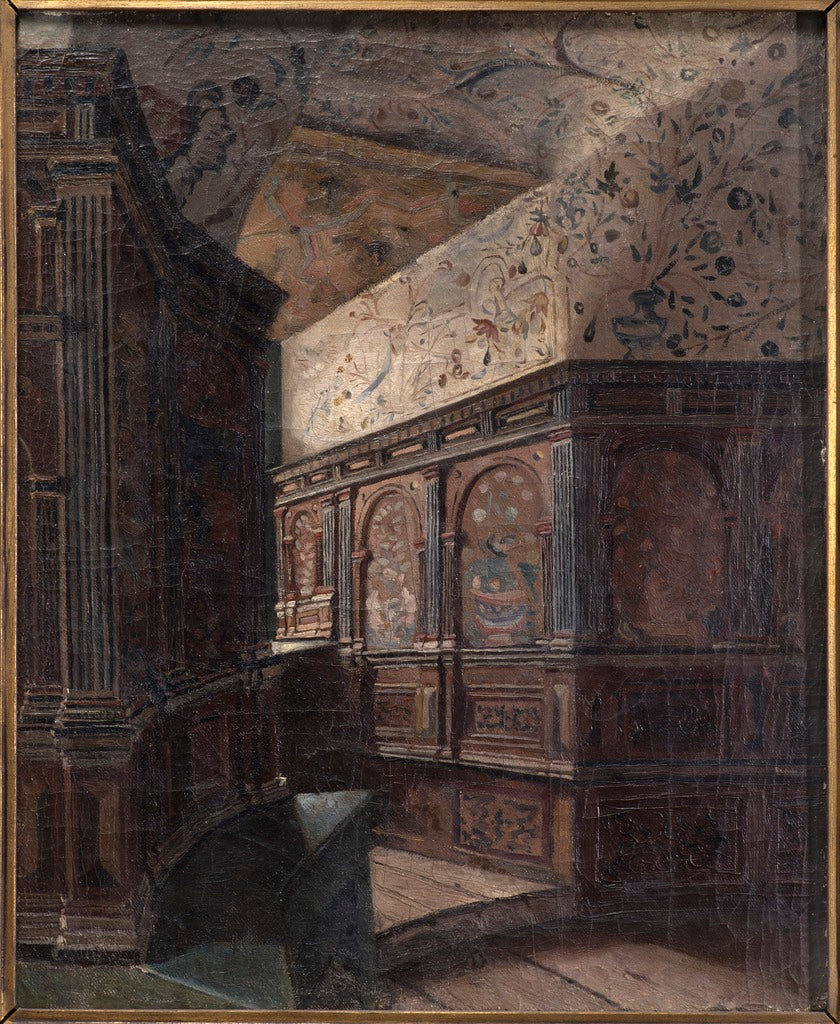 Duke Karl's Tower Chamber at Gripsholm, vintage artwork by Ernst Josephson, 12x8" (A4) Poster