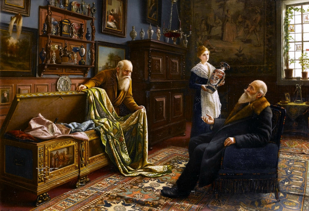 A Discerning Collector by Carl Johann Spielter,A3(16x12")Poster