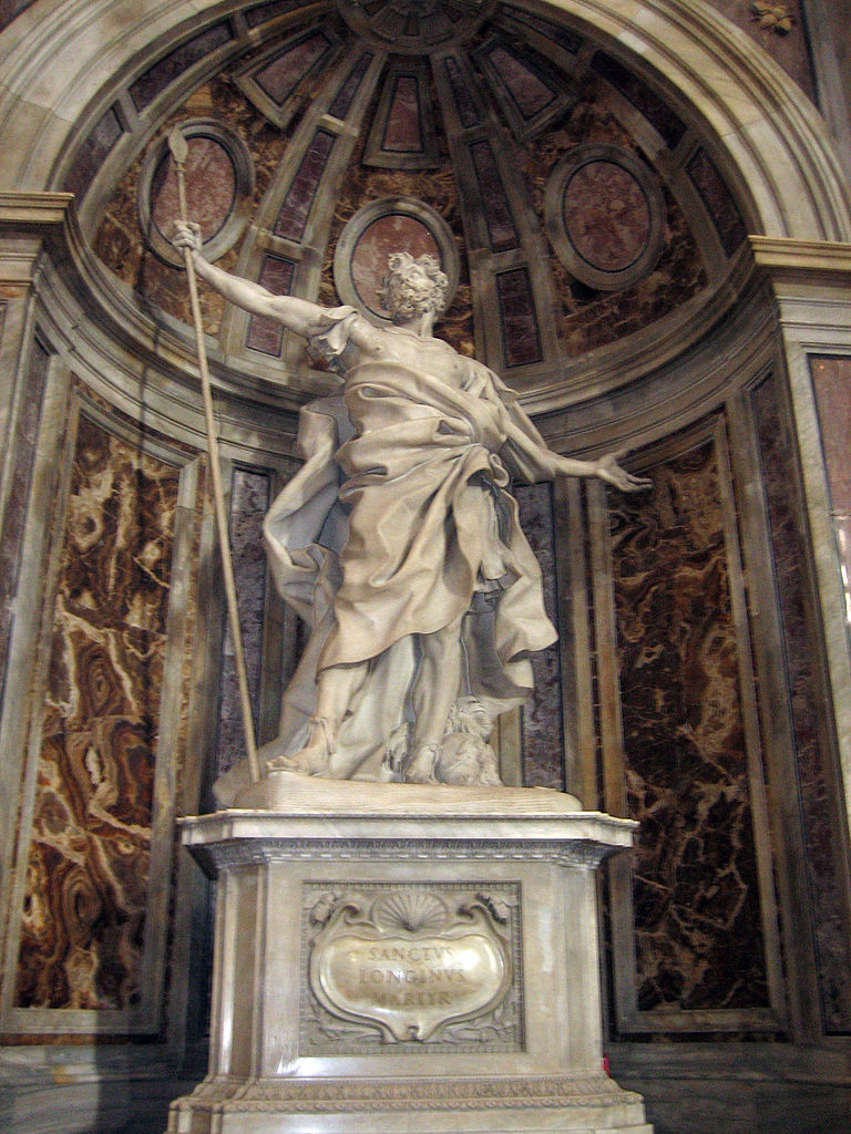 Saint Longinus, vintage artwork by Gian Lorenzo Bernini, 12x8" (A4) Poster
