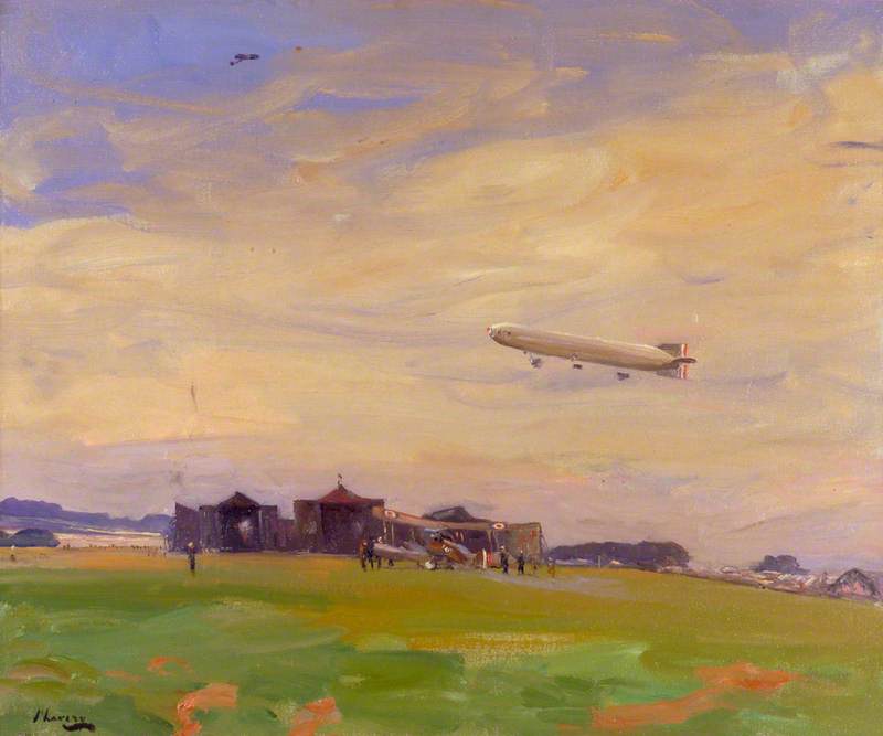odrome, East Fortune, North Berwick by Sir John Lavery, R.A.,A3(16x12")Poster