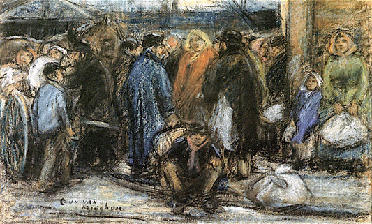 grants Waiting in the Montevideostraat by Eugeen van Mieghem,16x12(A3) Poster