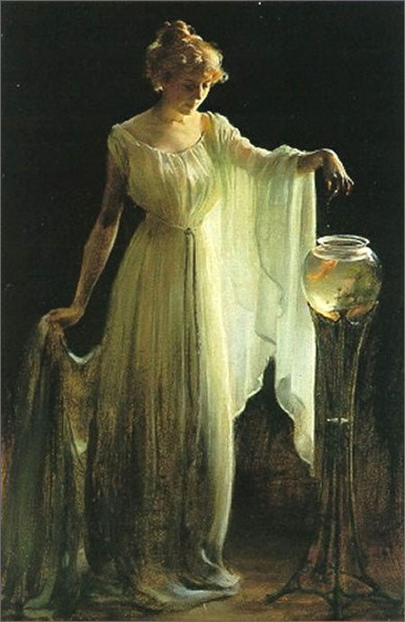 The Goldfish by Charles Courtney Curran,16x12(A3) Poster