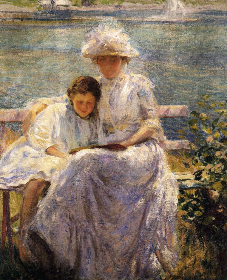 June Sunlight, vintage artwork by Joseph Rodefer DeCamp, 12x8" (A4) Poster