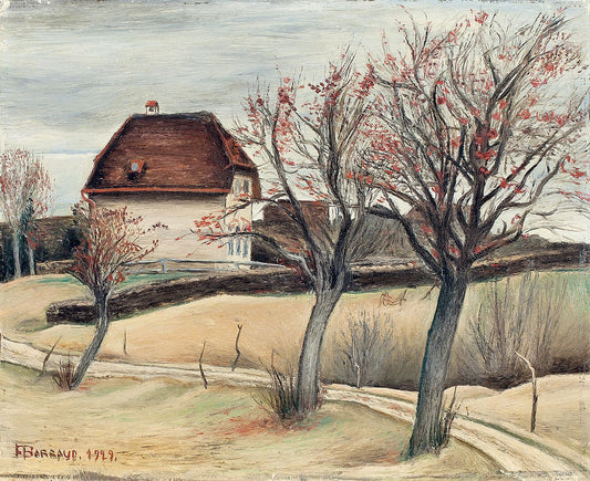 The College of Entre-deux-Monts by François-Emile Barraud,16x12(A3) Poster