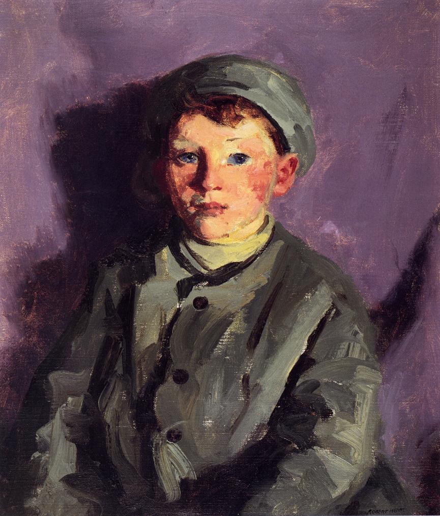 Bucko O'Malley (Charles), vintage artwork by Robert Henri, 12x8" (A4) Poster