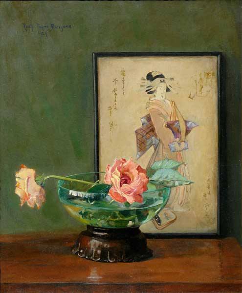 The Japanese Woman by Ruth Payne Burgess,A3(16x12")Poster