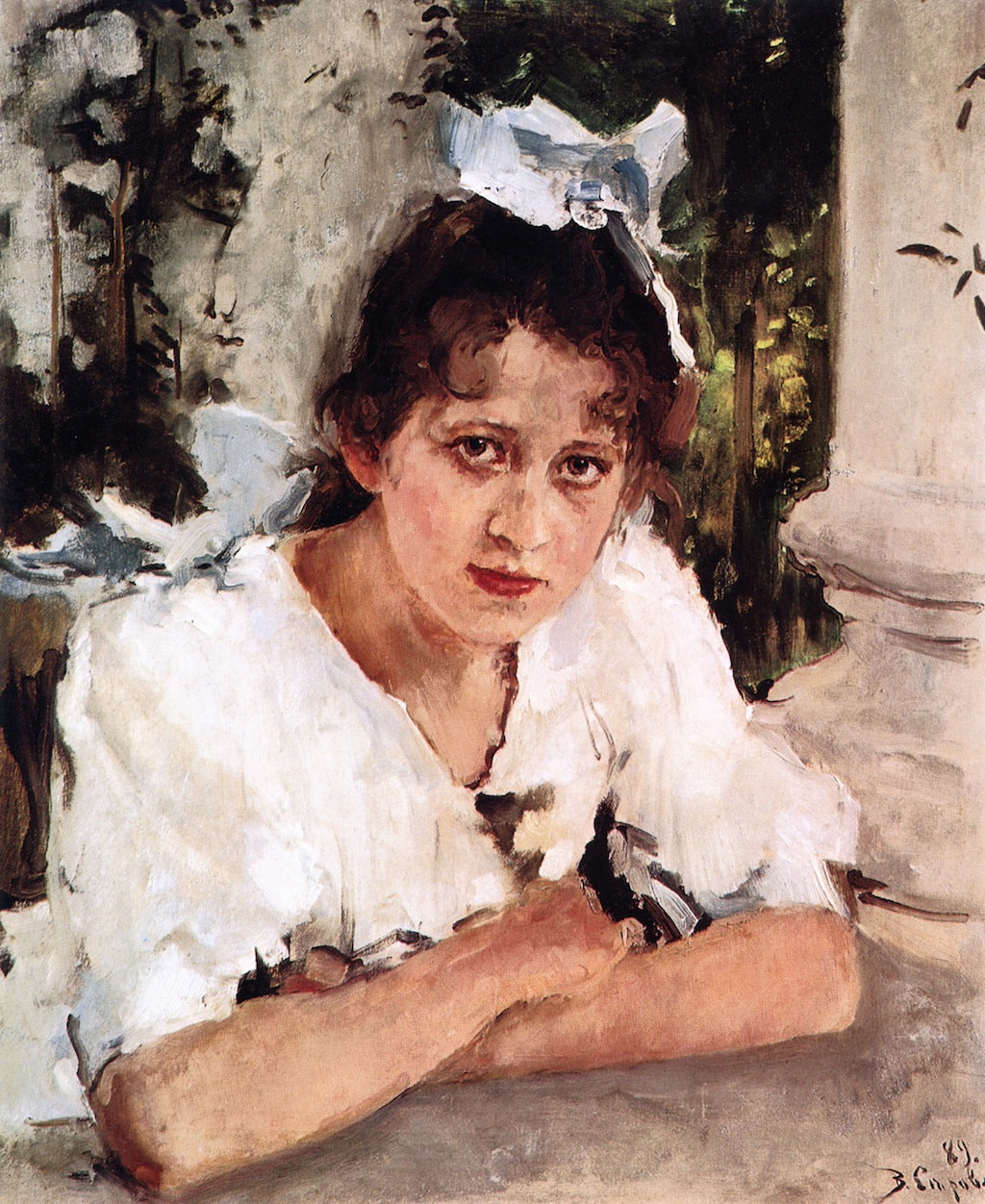 Portrait of Praskovya Mamontova by Valentin Serov,A3(16x12")Poster