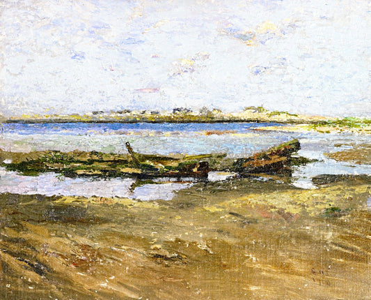 Manasquan River, vintage artwork by Charles H. Freeman, 12x8" (A4) Poster