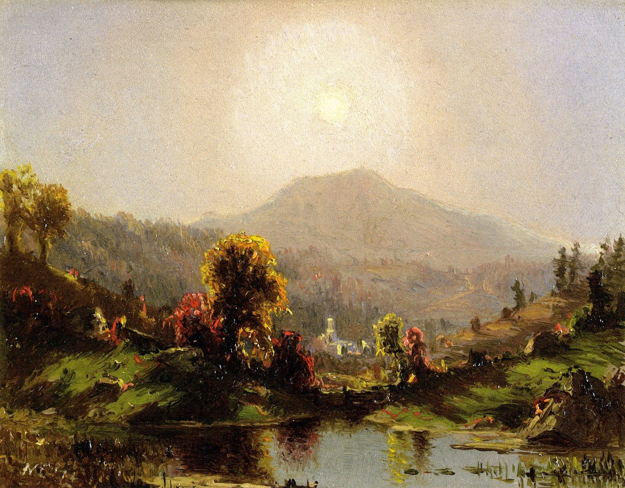 Autumn Light, vintage artwork by Jervis McEntee, 12x8" (A4) Poster