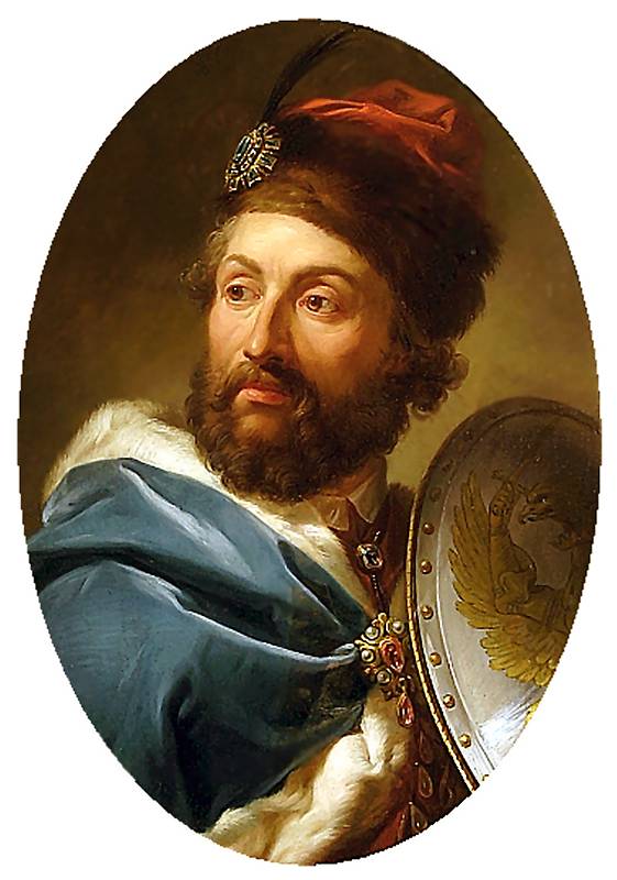 Portrait of Casimir IV Jagiellon, vintage artwork by Marcello Bacciarelli, 12x8" (A4) Poster