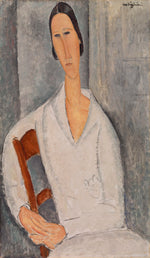 Hanka Zabrowska, vintage artwork by Amedeo Modigliani, 12x8" (A4) Poster