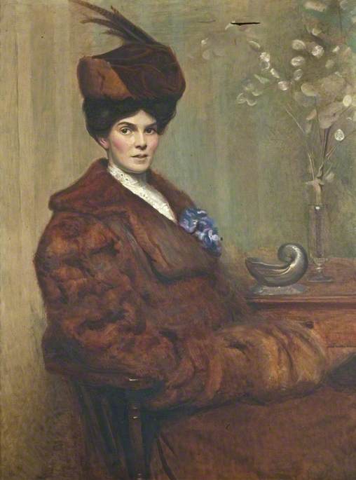 Mrs Martha Ellen McColgan by Ernest Townsend,16x12(A3) Poster