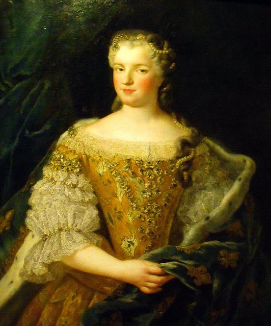 Queen Marie Leszczynska, vintage artwork by Alexis-Simon Belle, 12x8" (A4) Poster