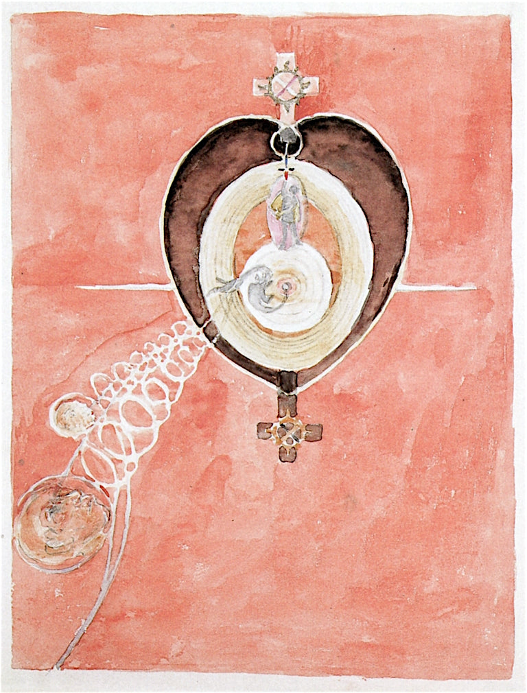 up IX/UW, No. 34 (drawing from notebook 9) by Hilma af Klint,A3(16x12")Poster