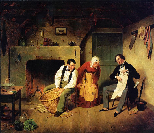 The Speculator, vintage artwork by Francis William Edmonds, A3 (16x12") Poster Print