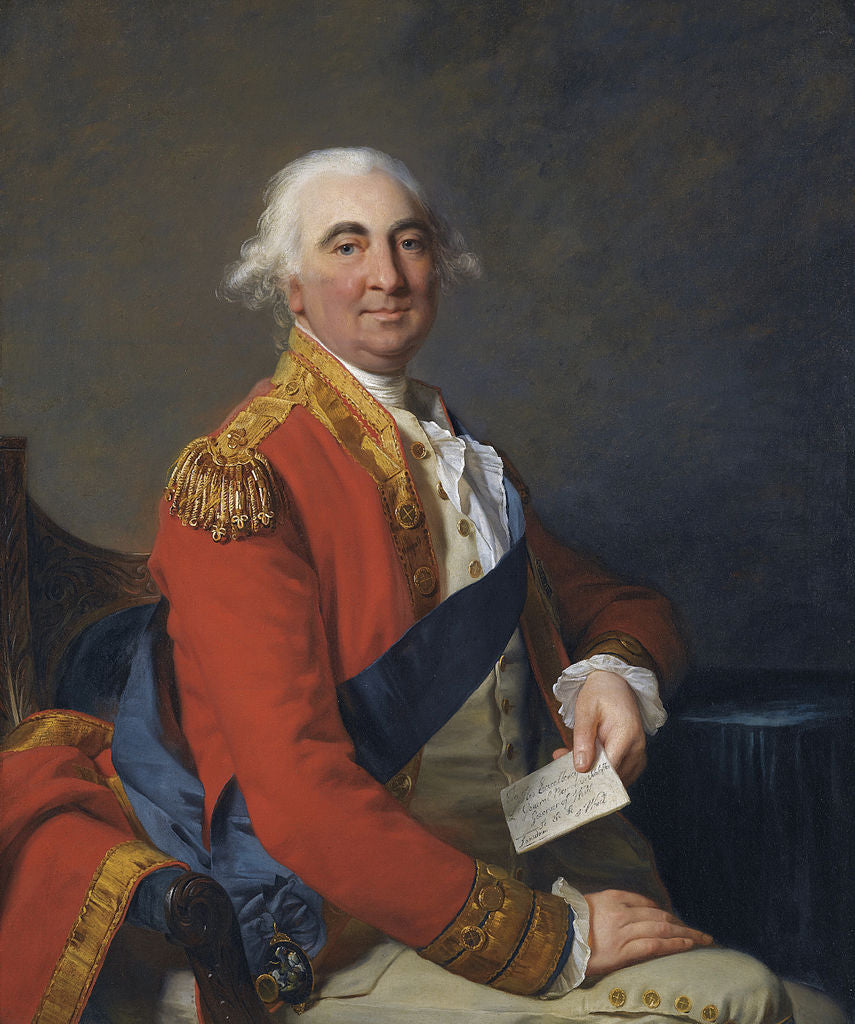 William Petty, 2nd Earl of Shelburne, vintage artwork by Jean Laurent Mosnier, 12x8" (A4) Poster