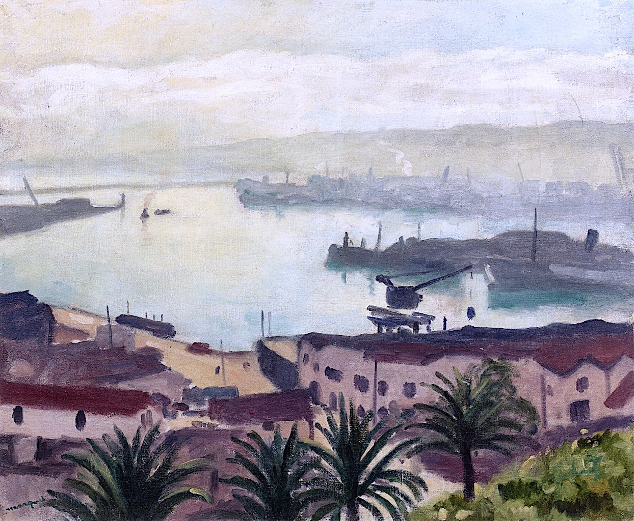 The Agha's Port by Albert Marquet,16x12(A3) Poster