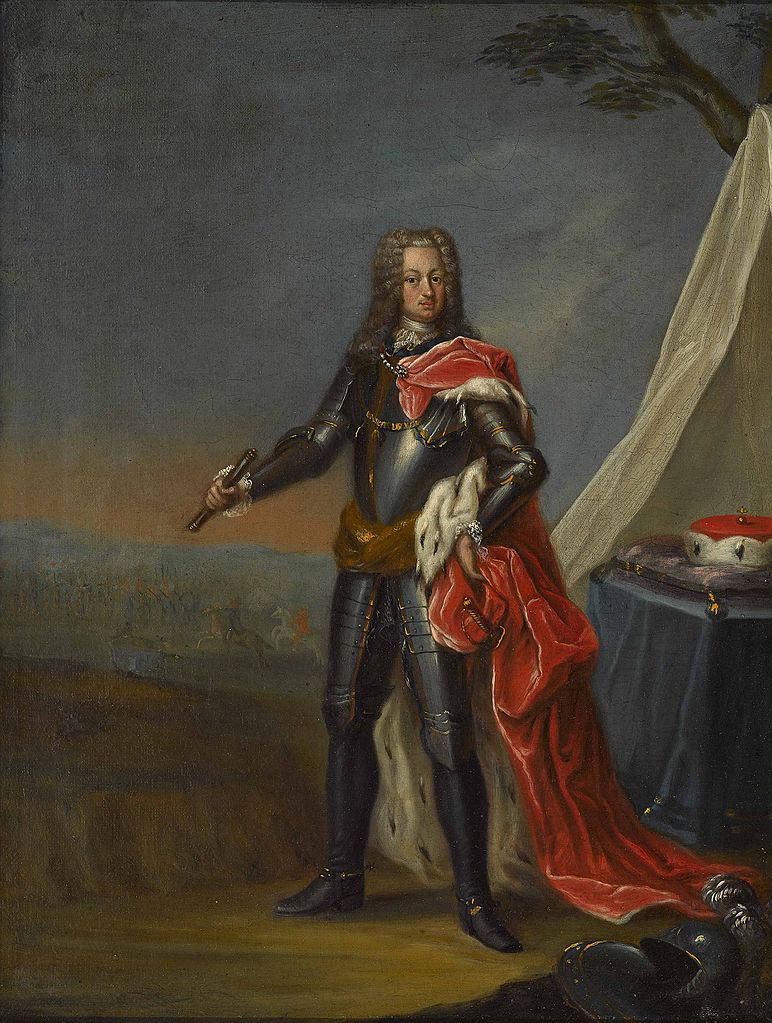 Joseph Karl Emanuel von Pfalz-Sulzbach, vintage artwork by Peter Jacob Horemans, 12x8" (A4) Poster