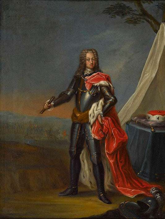 Joseph Karl Emanuel von Pfalz-Sulzbach, vintage artwork by Peter Jacob Horemans, 12x8" (A4) Poster