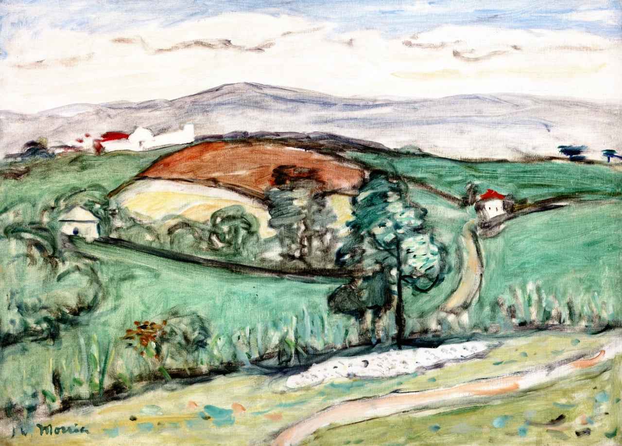 Tangier, the Outskirts, vintage artwork by James Wilson Morrice, 12x8" (A4) Poster