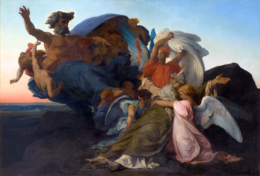 Death of Moses, vintage artwork by Alexandre Cabanel, 12x8" (A4) Poster
