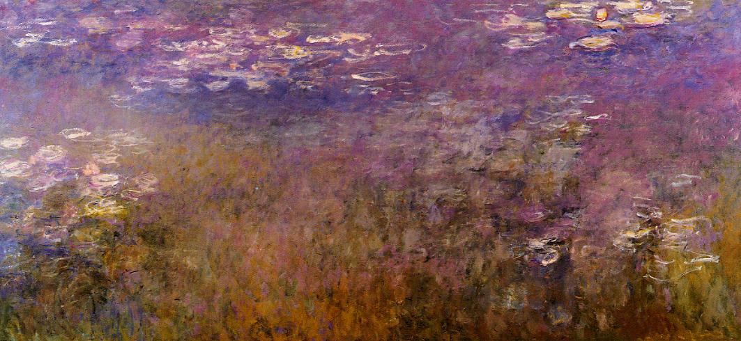 Agapanthus (right panel), vintage artwork by Claude Monet, 12x8" (A4) Poster