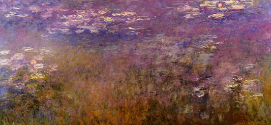 Agapanthus (right panel), vintage artwork by Claude Monet, 12x8" (A4) Poster