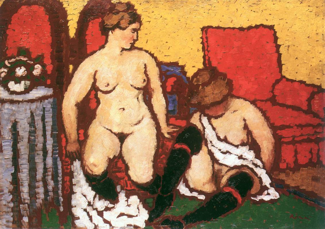 Girls Getting Dressed by Jozsef Rippl-Ronai,A3(16x12")Poster