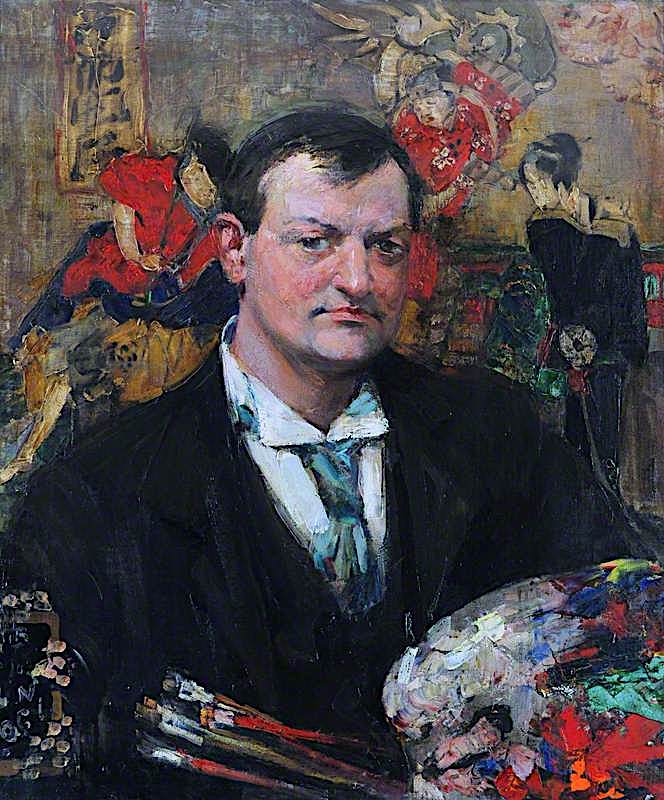 Edward Atkinson Hornel by Bessie MacNicol,A3(16x12")Poster