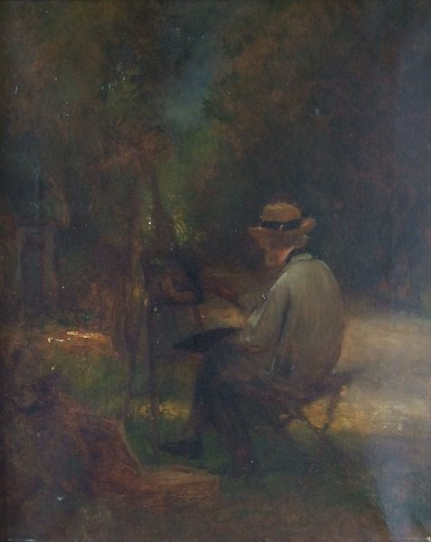 Self-Portrait of the Artist, vintage artwork by Jules Dupre, A3 (16x12") Poster Print