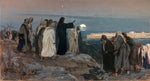 Flevit Super Illam, vintage artwork by Enrique Simonet Lombardo, 12x8" (A4) Poster