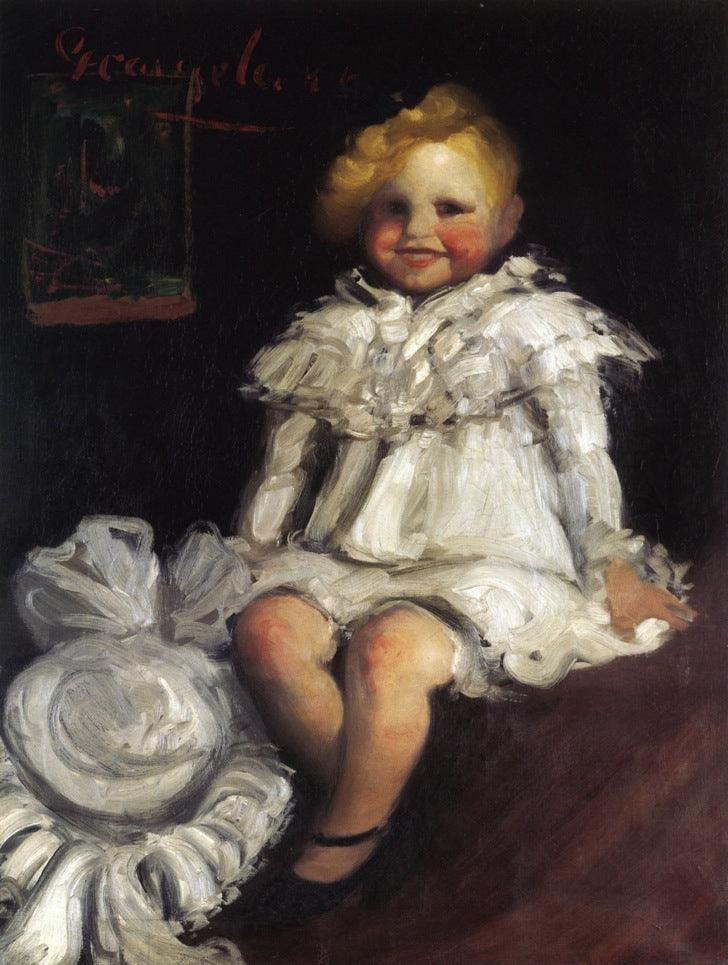Little Lore with Her Hat by George Luks,A3(16x12")Poster