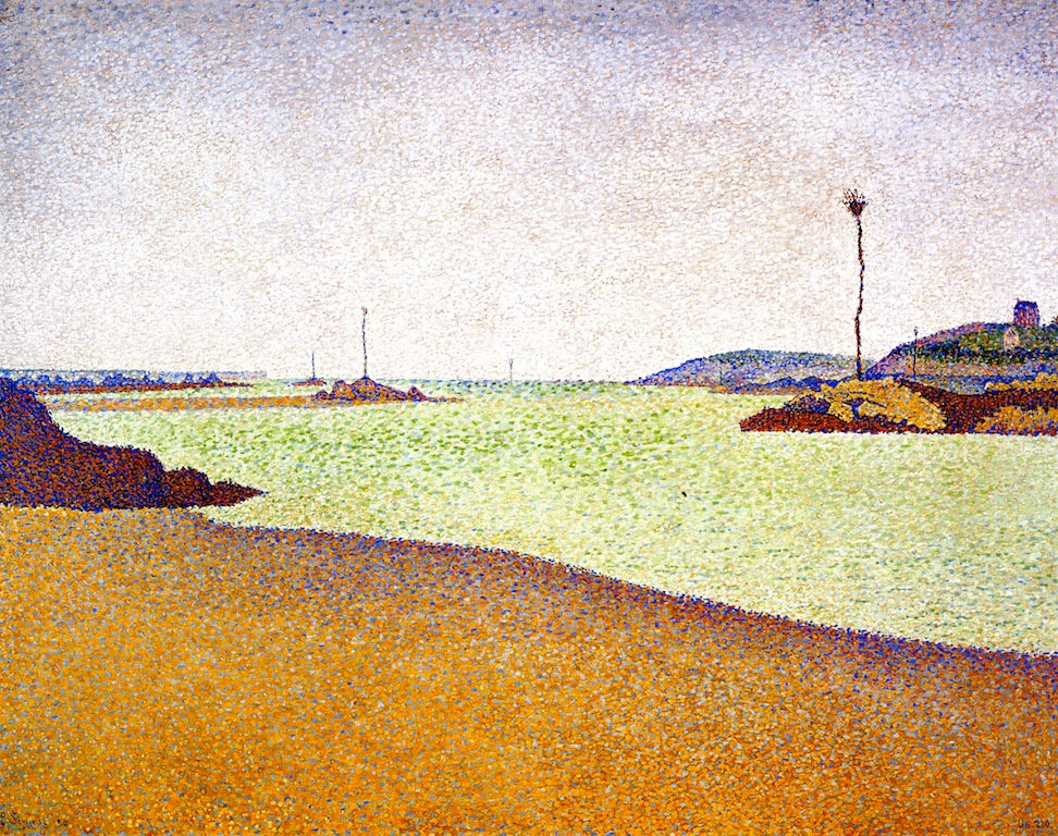 The Beacons at Saint-Briac, Opus 210, vintage artwork by Paul Signac, 12x8" (A4) Poster