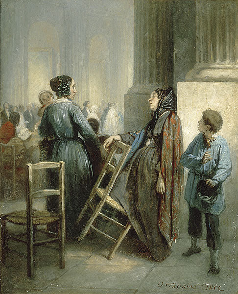 L’abandonee (The Waif), vintage artwork by Octave Tassaert, A3 (16x12") Poster Print