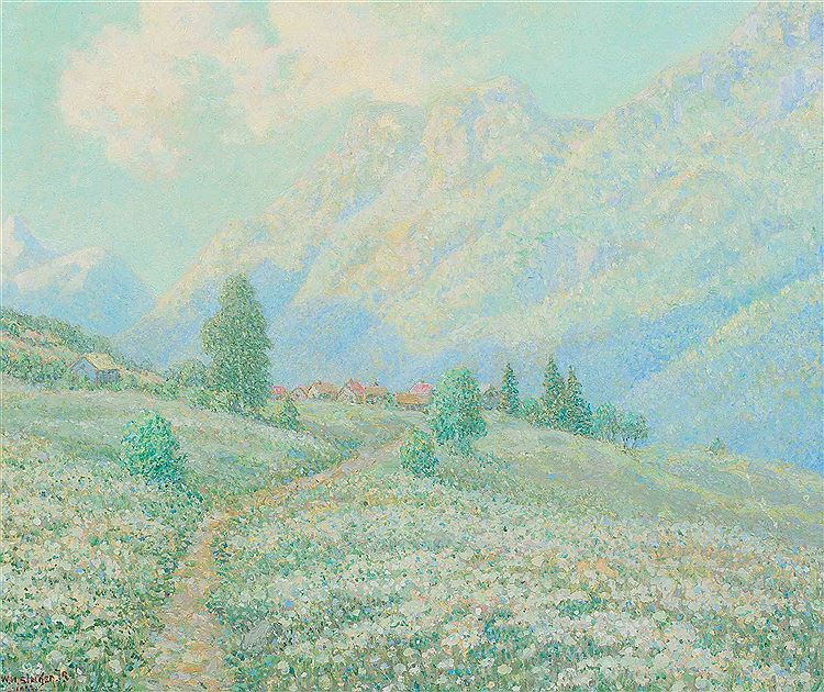 June Morning, Norway by William Henry Singer, Jr.,A3(16x12")Poster