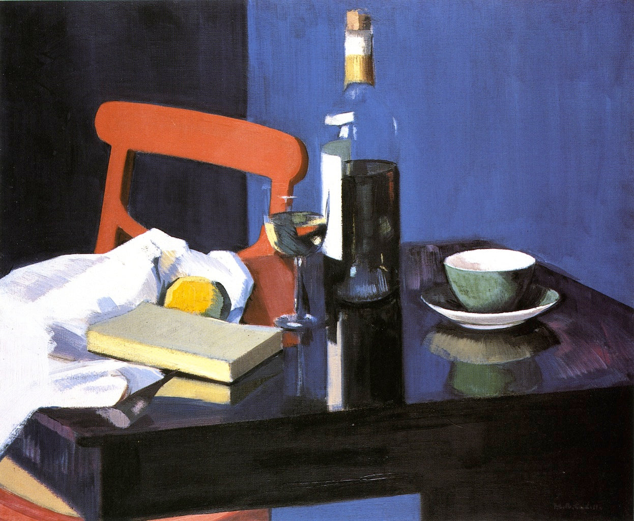 The Red Chair, vintage artwork by Francis Campbell Boileau (F.C.B.) Cadell, 12x8" (A4) Poster