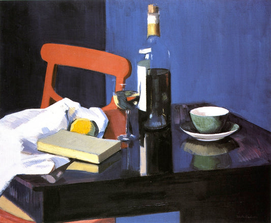The Red Chair, vintage artwork by Francis Campbell Boileau (F.C.B.) Cadell, 12x8" (A4) Poster