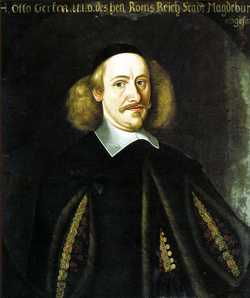 Otto von Guericke, vintage artwork by Anselm van Hulle, 12x8" (A4) Poster