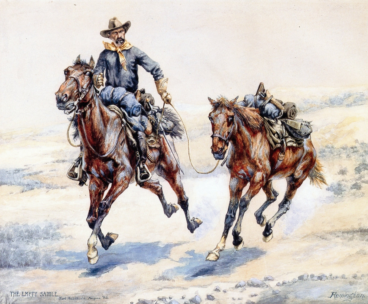 The Empty Saddle by Frederic Remington,A3(16x12")Poster