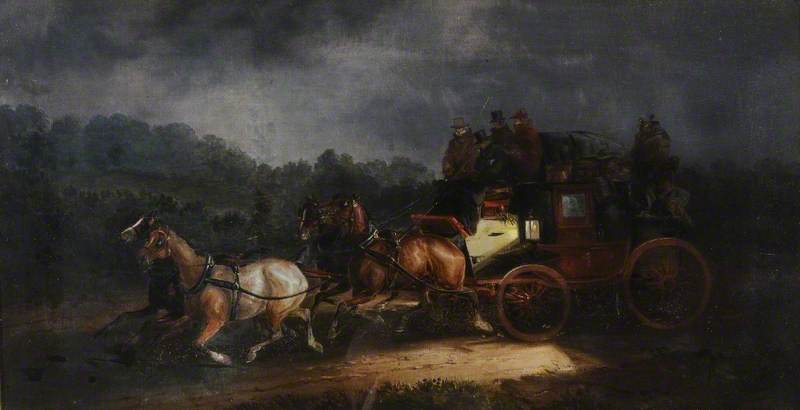 Leeds and London Royal Mail, vintage artwork by Charles Cooper Henderson, A3 (16x12") Poster Print