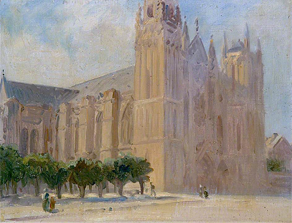 Cathedral Facade by Louis Ginett,16x12(A3) Poster