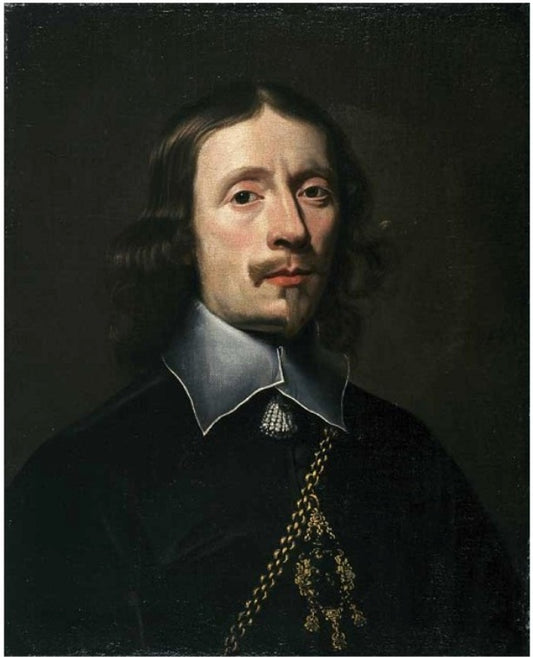 Portrait of Doctor August Carpzow, vintage artwork by Anselm van Hulle, 12x8" (A4) Poster