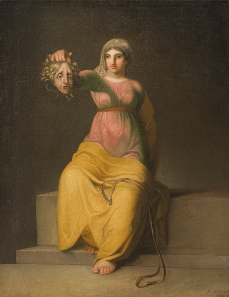 Allegorical Figure of Theology, vintage artwork by Nicolai Abraham Abildgaard, 12x8" (A4) Poster
