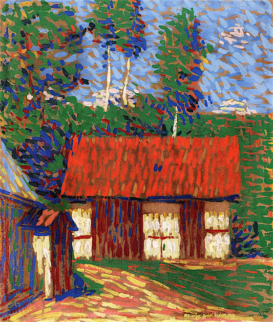 Red Roof by Arthur Segal,16x12(A3) Poster
