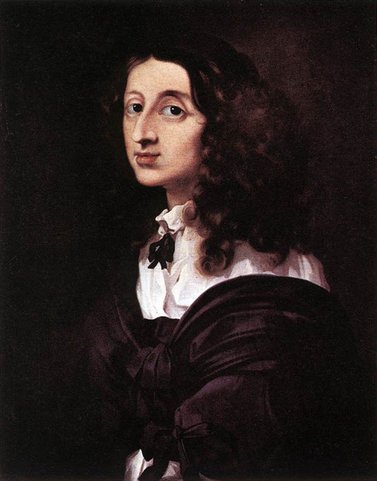 Queen Christina of Sweden, vintage artwork by Sebastien Bourdon, 12x8" (A4) Poster