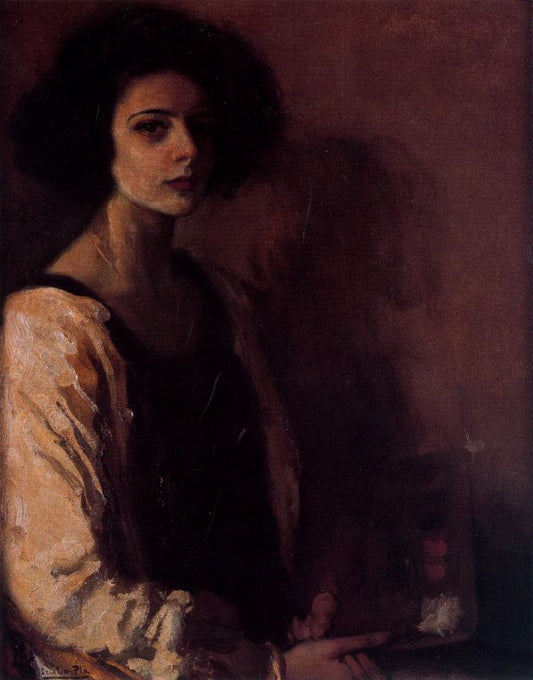 Retrato de su hija, vintage artwork by Cecilio Pla y Gallardo, 12x8" (A4) Poster