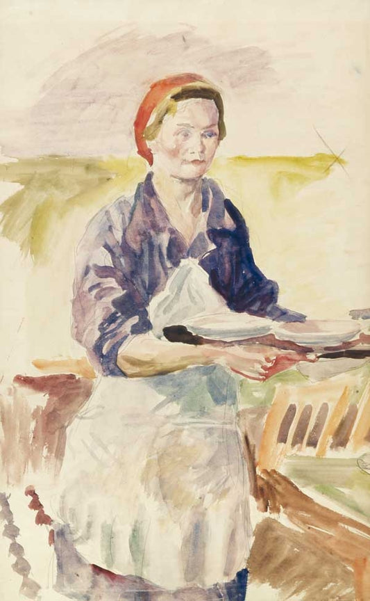 The Lunch Break, vintage artwork by Aristarkh Lentulov, 12x8" (A4) Poster