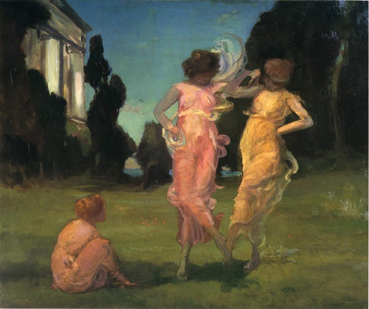 May Dance by Charles Walter Stetson,A3(16x12")Poster