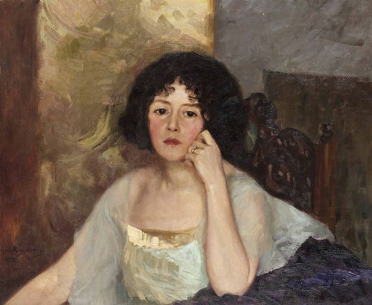 Ellen Roosval, vintage artwork by Gerda Roosval-Kallstenius, 12x8" (A4) Poster