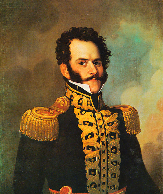Portrait of Blas Cerdeña, vintage artwork by Francis Martin Drexel, 12x8" (A4) Poster